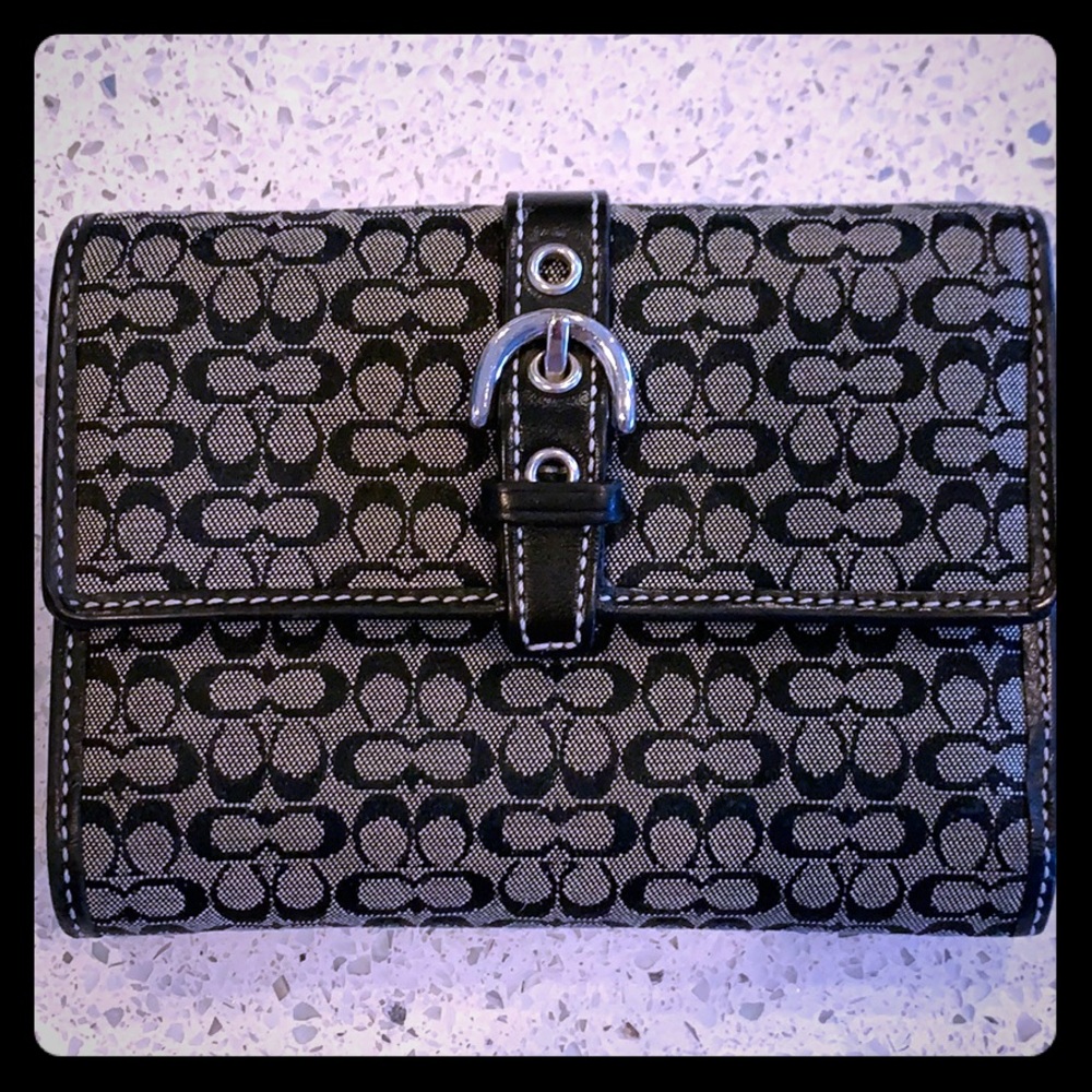 Used Coach Wallet Black